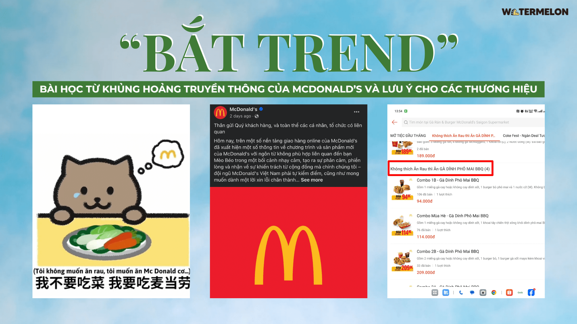 Khủng hoảng truyền thông và bài học từ sai lầm "bắt trend" của McDonald's Việt Nam